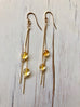 Citrine Chain Dangle Earrings