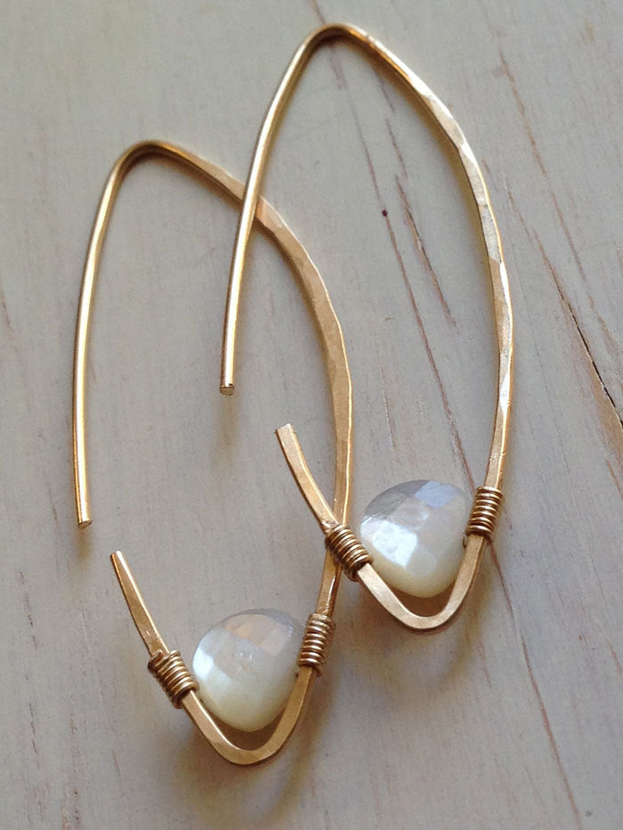 Gold Filled Tear Drop Hoop