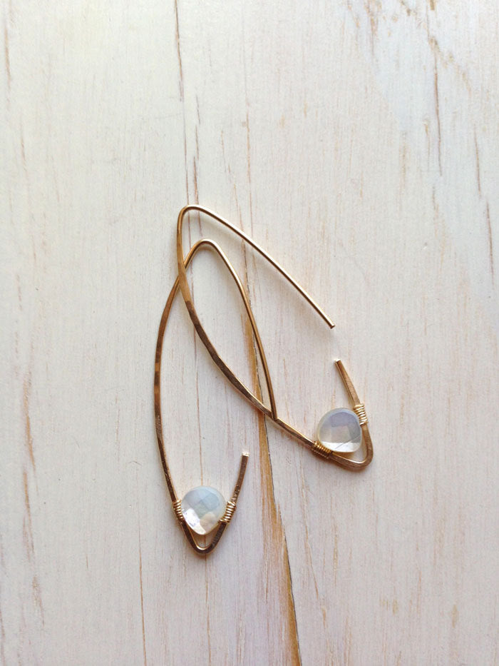 Gold Filled Tear Drop Hoop