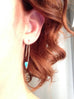 Turquoise Tear Hoop