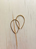 Delicate Hammered Baby Hoop