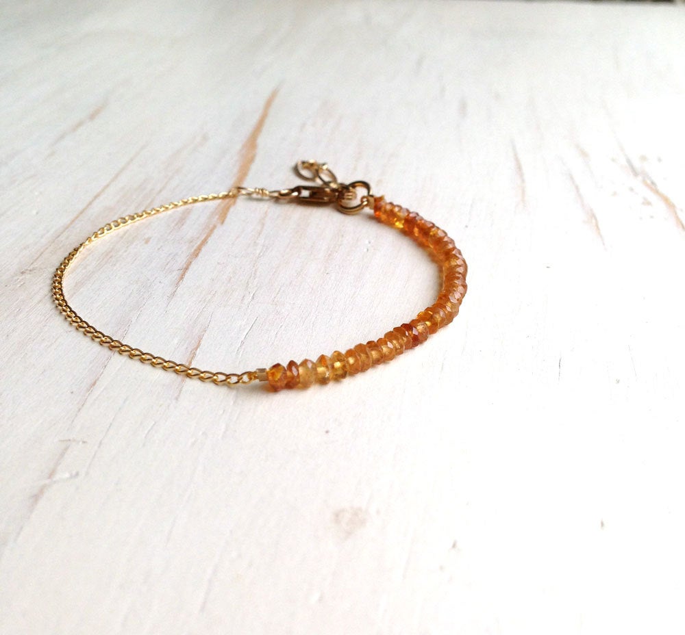 Tourmaline Tiny Faceted Bracelet