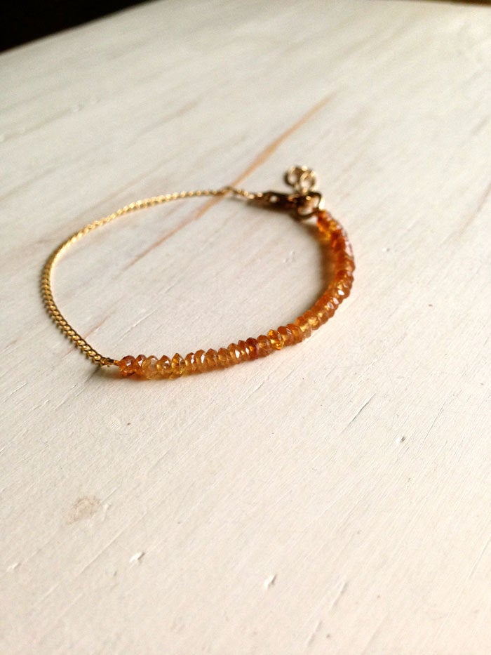 Tourmaline Tiny Faceted Bracelet