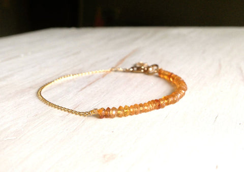 Tourmaline Tiny Faceted Bracelet
