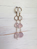 Rose Quartz Faceted Danglers Earrings