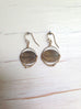 Labradorite Chain Oval Earrings