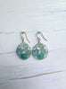 Aquamarine Chalcedony Frame Earring