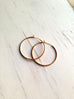 Classic Gold Metal Beaded Hoops