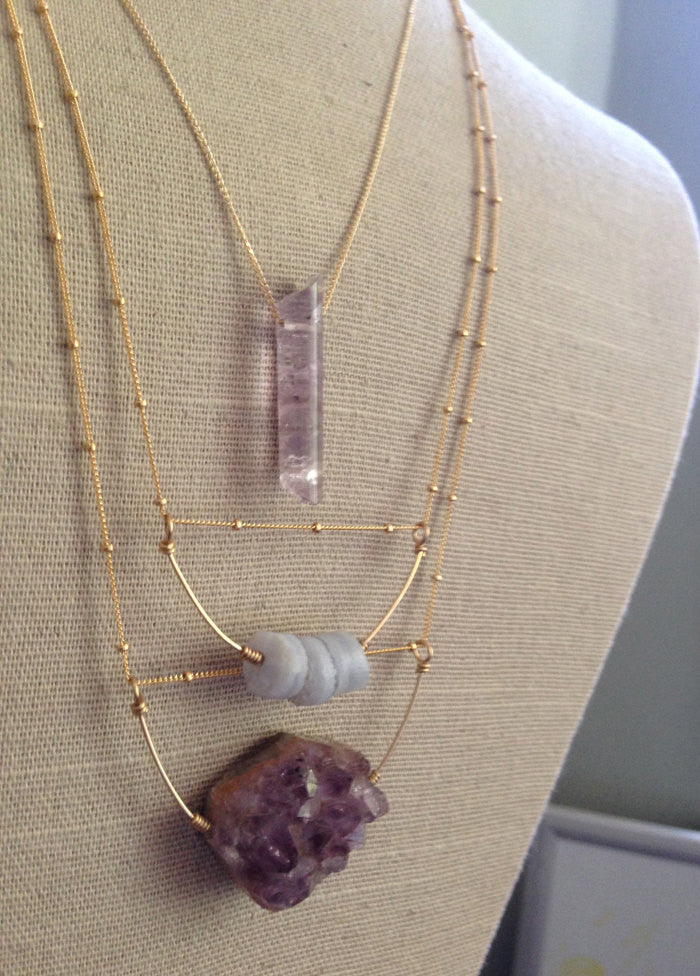 Blue Lace Agate Necklace