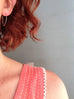 Delicate Hammered Baby Hoop