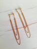 Gold Filled Chain Drop Earrings