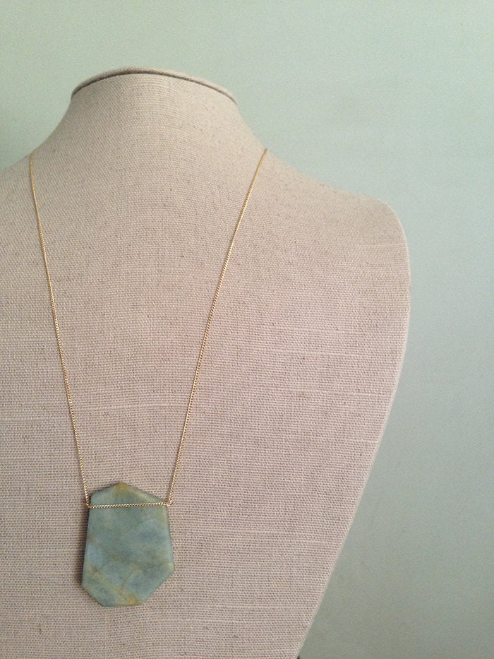 Aquamarine Pendant Necklace