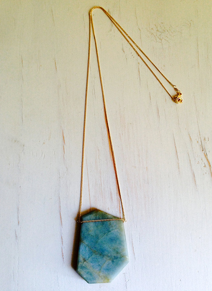 Aquamarine Pendant Necklace