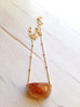 Citrine Faceted Drop Necklace