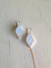 Moonstone Raw Slice Earrings