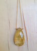 Lemon Quartz Teardrop Necklace