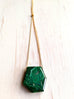 Semi Raw Malachite Layering Necklace