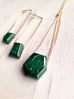 Semi Raw Malachite Layering Necklace