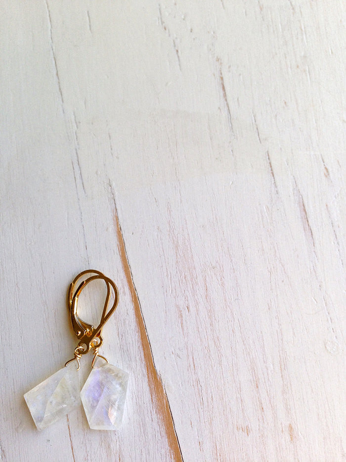 Moonstone Jag Earrings
