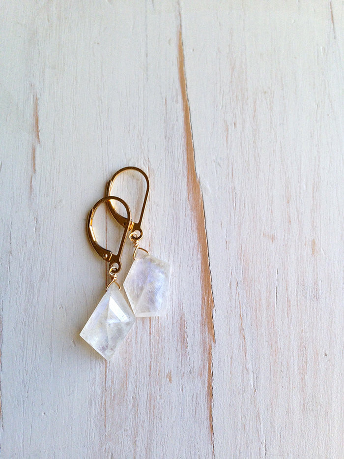 Moonstone Jag Earrings