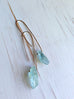 Raw Aquamarine Earrings