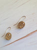 Gold Druzy earring