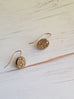 Gold Druzy earring