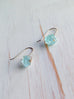 Aquamarine Raw Dangle Earrings