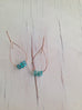Tourmaline Raw Hoops