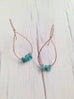 Tourmaline Raw Hoops