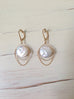 Pearl Dangle Chain Earrings