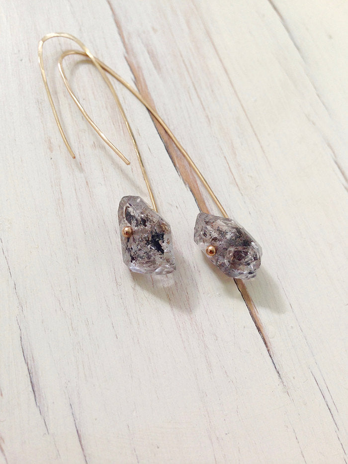 Herkimer Diamond Raw Hoop