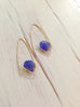 Natural Tanzanite Endless Hoop