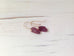 Raw Garnet Shard Earrings