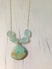 Turquoise Aquamarine Statement Necklace