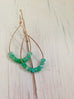 Chrysoprase Tear Earrings