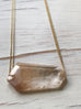Gemstone Geometric Bar Necklace