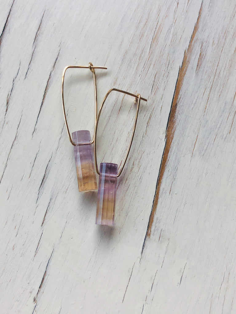 Ametrine Oblong Hoop