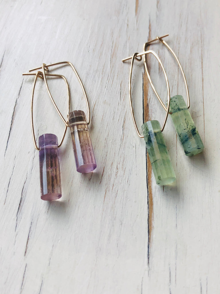 Ametrine Oblong Hoop