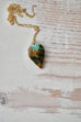 Blue Opalized Petrified Wood Pendant Necklace