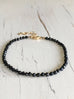Black Spinel Silk Knotted Bracelet