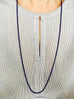 Lapis Silk Knotted Rope Necklace