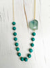 Turquoise And Fluorite Statement Necklace