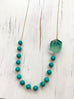 Turquoise And Fluorite Statement Necklace