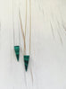 Malachite Spike Layering Necklace