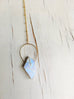 Moonstone Ring Pendant Necklace