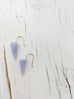 Blue Lace Agate Spike Earrings