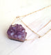 Amethyst Raw Cluster Necklace