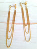 Gold Filled Chain Drop Earrings