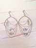 Aquamarine Iolite Sterling Silver Drape Earring